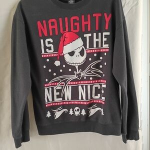 Disney Black and Red Holiday Sweatshirt